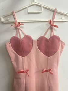 Pink Heart &amp; Bow Design Dress