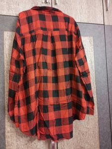 *NEW* Red &amp; Black Plaid Women Shirt