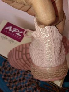 Pink Star Accent Sneakers