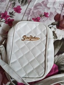 White Quilted Crossbody Bag
