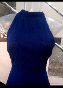Elegant Navy Blue Midi Dress