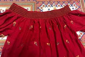 ❤️✨Chic Red Off-Shoulder Boho Crop Top