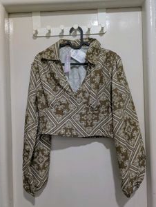 Patterned Crop Top
