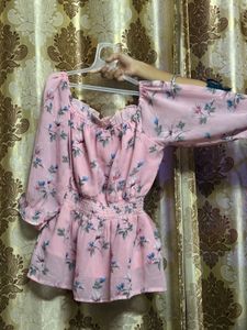 Floral Pink Top