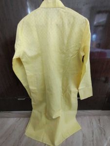 Full Sleeve Kurta For Men, Yellow
