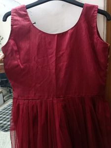 Party Wear Maroon Ethnic Gown