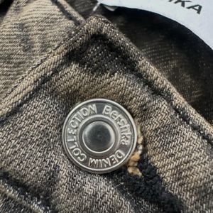 Bershka Wideleg Snakeprint Denim