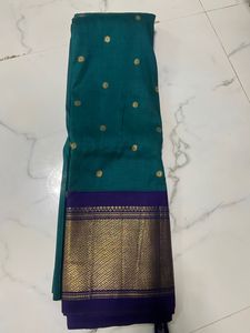 Kanjeevaram Silk Saree Sea Green And Blue