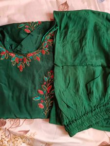 Emerald Green Embroidered Salwar Kameez