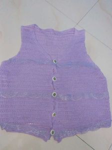 Lavender Knit Vest