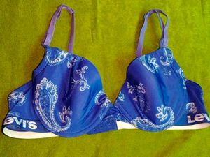 Levi's Blue Paisley Print Bra