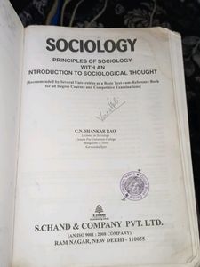 Sociology Book In Good Condition