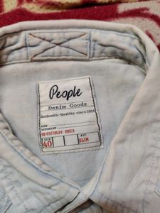 Light Wash Denim Button-Down