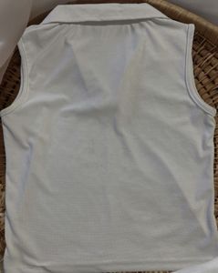 SALE!!! WHITE COLLAR SLEEVELESS TOP FOR SALE