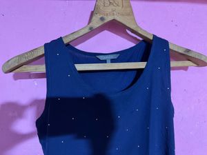 Navy Sleeveless Top