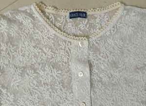Imported Vintage Lace Top