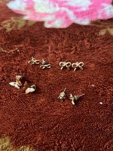 Women Ear Studs Combo Of 4