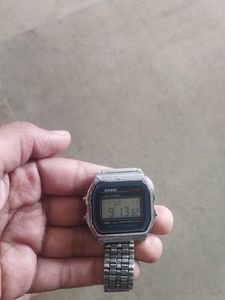 Silver Tone Metal Watch Band