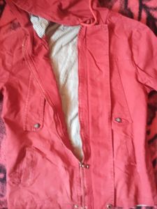 Red Hooded Jacket