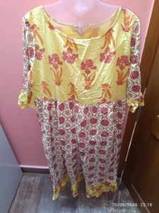 Xxl Floral Print Kurta