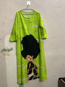 A Line Kurta With 2 Pockets