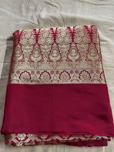 Elegant Banarasi Silk Saree with blouse piece
