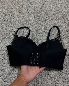 Black Lace Bra