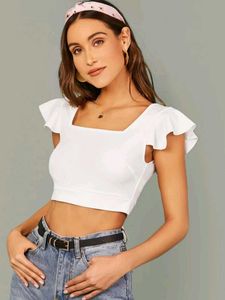 Casual Flared Sleeveless Top 🤍