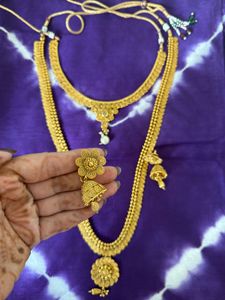 Choker With Long Haar Set