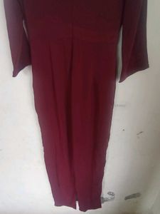 Wine Colour Jumpsuit Kazo Brand Like New
