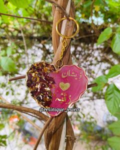 Custom Resin Heart Keychain