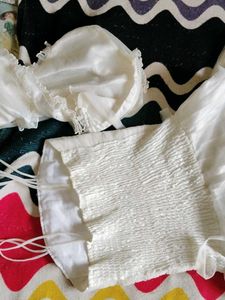Wedding 💍 Style WHITE FAIRY FROCK WITH COAT