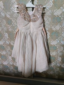 3 To 4 Years Baby Girl Party Wear Dress