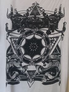 100% Cotton Black &amp; White Graphic T-shirt For Men