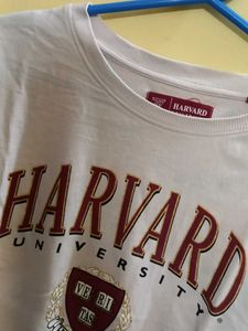 Trendy Harvard University Crop Top