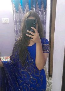 price dropped on Elegant Blue Saree