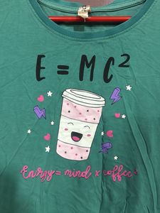 E=MC2 Coffee T-Shirt Dress
