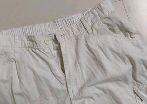 White Casual Women's trousers