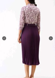 Pleated Midi Shirt Dress - Elegant Style