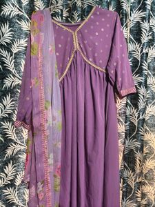 Fiorra Purple Ethnic Kurta Set