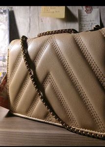 Lino Perros Beige Quilted Handbag