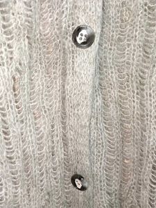 🇨🇳See-through Fashion Knit Cardigan Vintage Grey