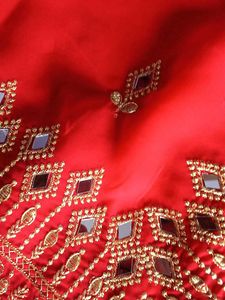 Real Mirror Work Saree ♥️