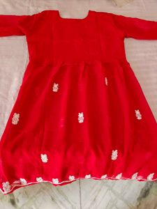Frock Chikankari Kurti