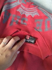 Red Graphic Sweatshirt