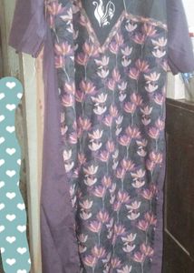 Floral Digital Print Kurti Crepe New