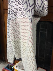 Patterned Turtleneck Sweater