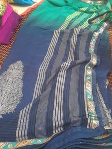 Elegant Blue Saree
