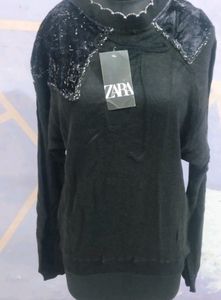 Black Wool Top