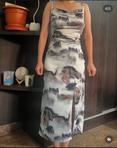 Watercolor Slip Dress